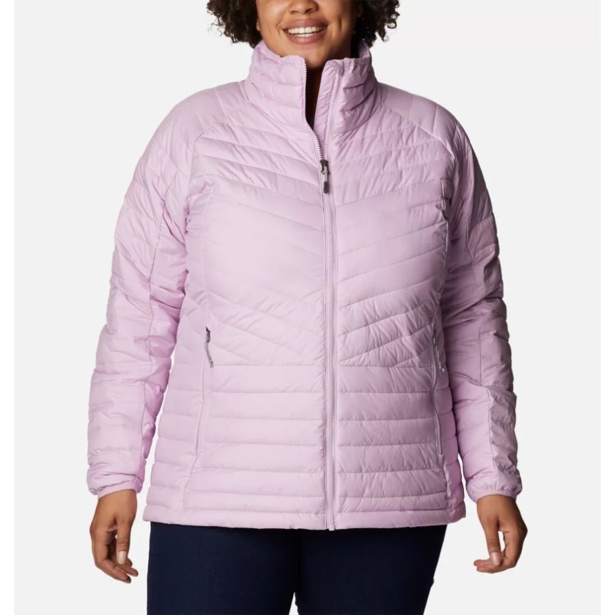 Columbia Aura Puder Lite Ii Damen-isolierte Jacke Mit Durchgehendem Reißverschluss Plus Größe