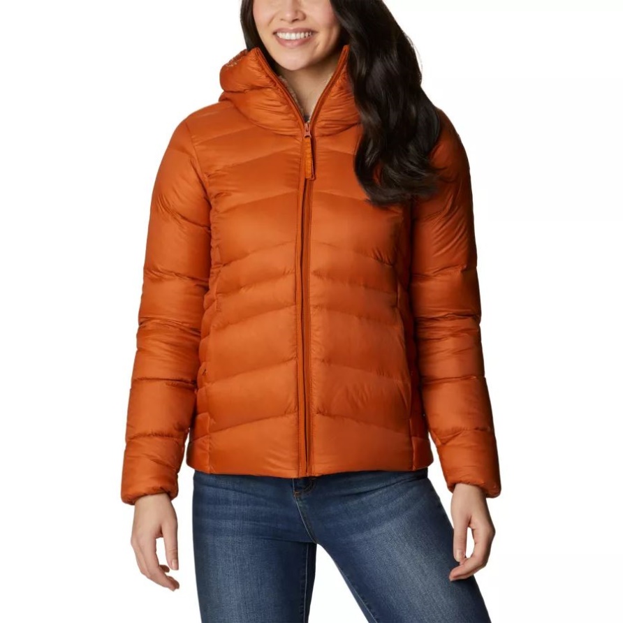 Columbia Herbstpark Daunenjacke Mit Kapuze Warm Kupfer