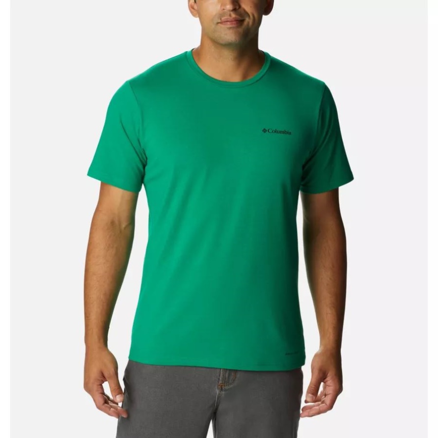 Kurzärmliges Sun Trek-T-Shirt Für Columbia-Bambuswald-Männer