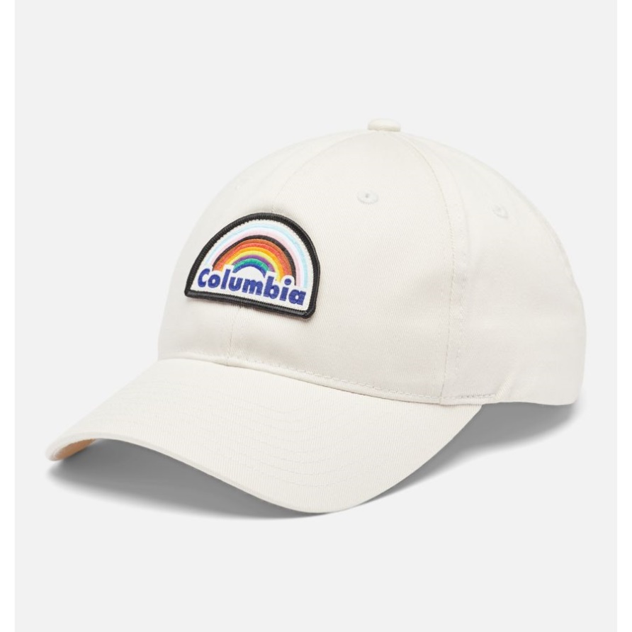 Columbia Baxter Falls Dad Cap Chalk Pride Rainbow Brand