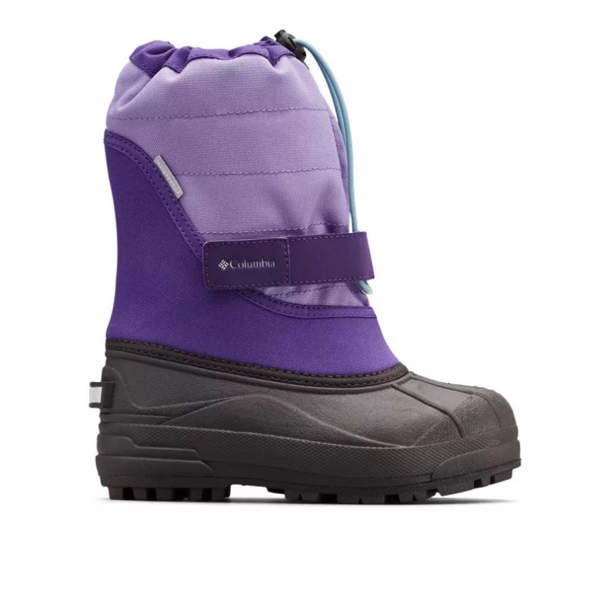 Columbia Powderbug Plus II Schneestiefel Für Große Kinder Emperor/Paisley Purple