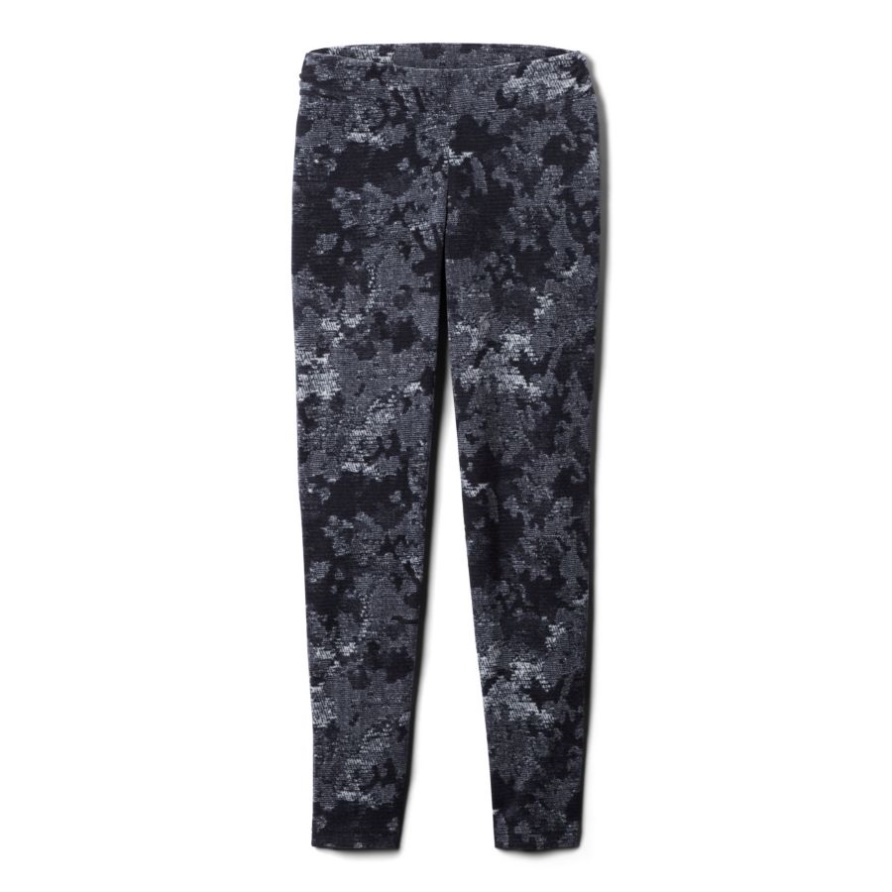 Columbia Black Camo Leggings Mit Gletscherdruck Für Mädchen