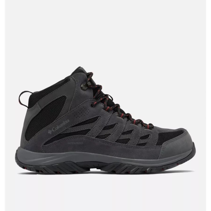 Columbia Black/charcoal Crestwood Halb Wasserdichter Wanderschuh Für Herren