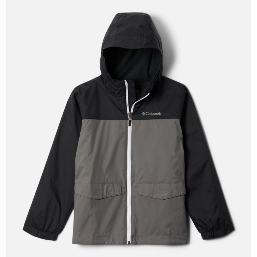 Columbia Black/City Grey Regenjacke Für Jungen