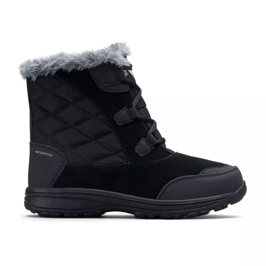Columbia Black/Columbia Grey Ice Maiden Shorty-Stiefel Für Damen