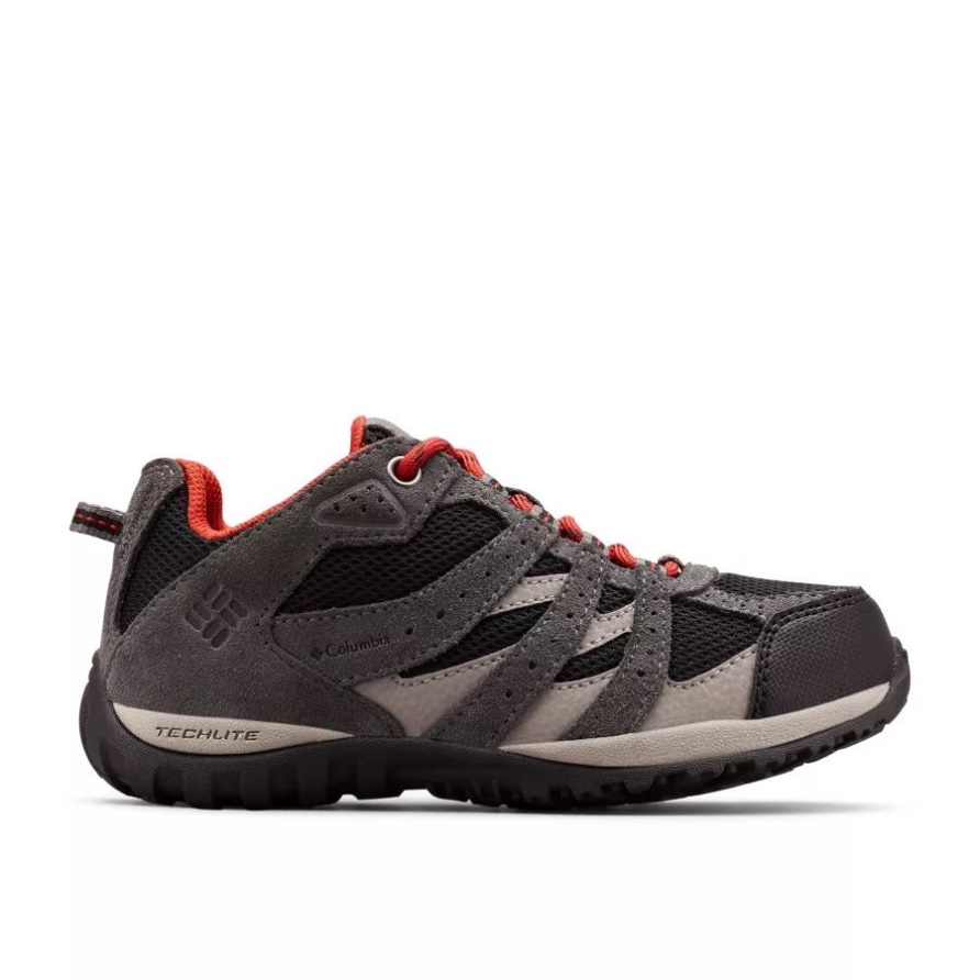 Columbia Schwarz/flamme Redmond Wasserdichter Schuh Für Große Kinder