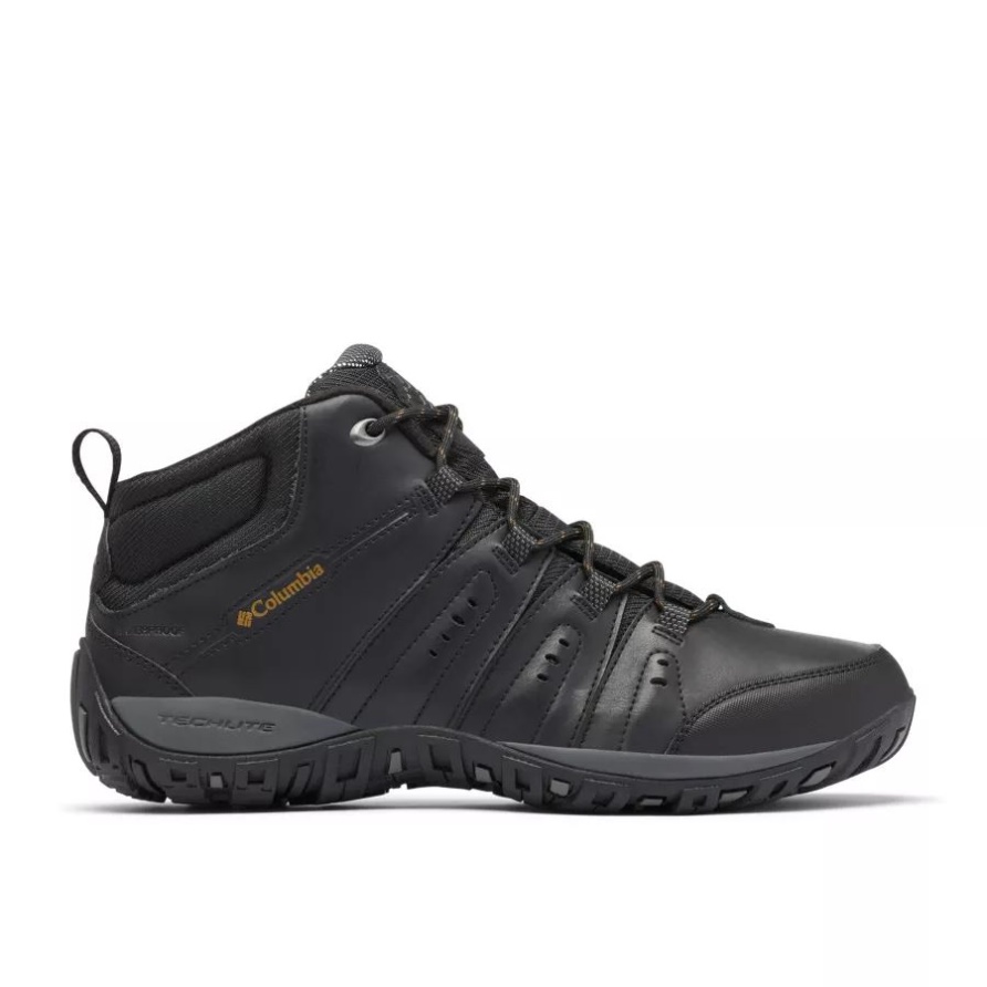 Columbia Black/goldenrod Woodburn Ii Wasserdichter Omni-heat Schuh Für Herren