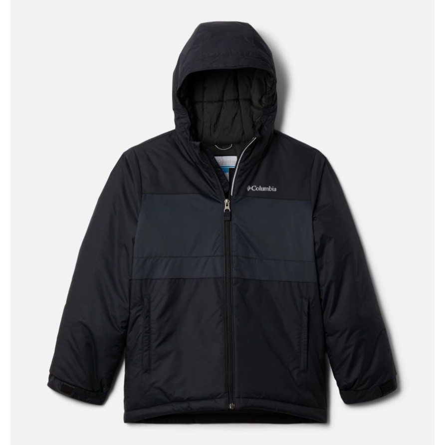 Columbia Schwarze Valley Runner Jacke Für Kinder