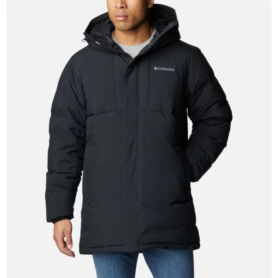 Columbia Black Herren Aldercrest Daunenparka Mit Kapuze