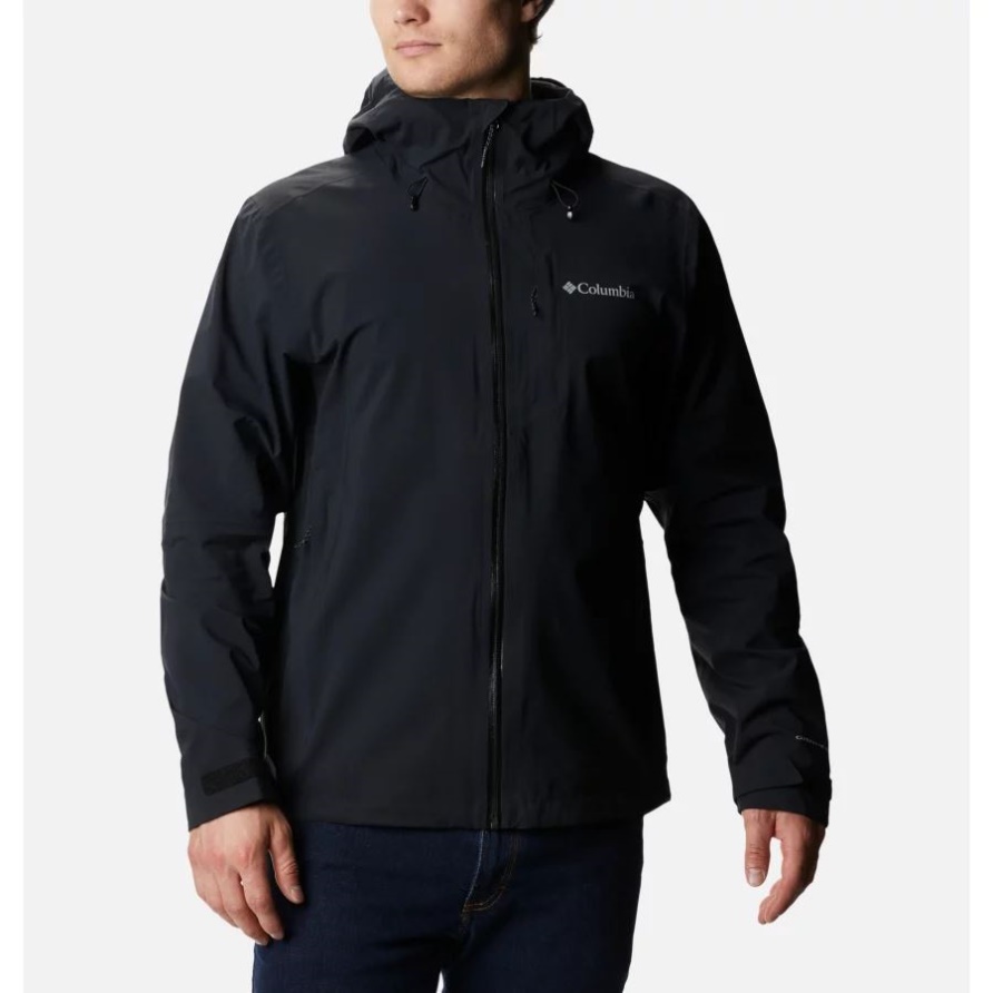 Columbia Black Ampli-Dry Wasserdichte Wanderjacke Für Herren