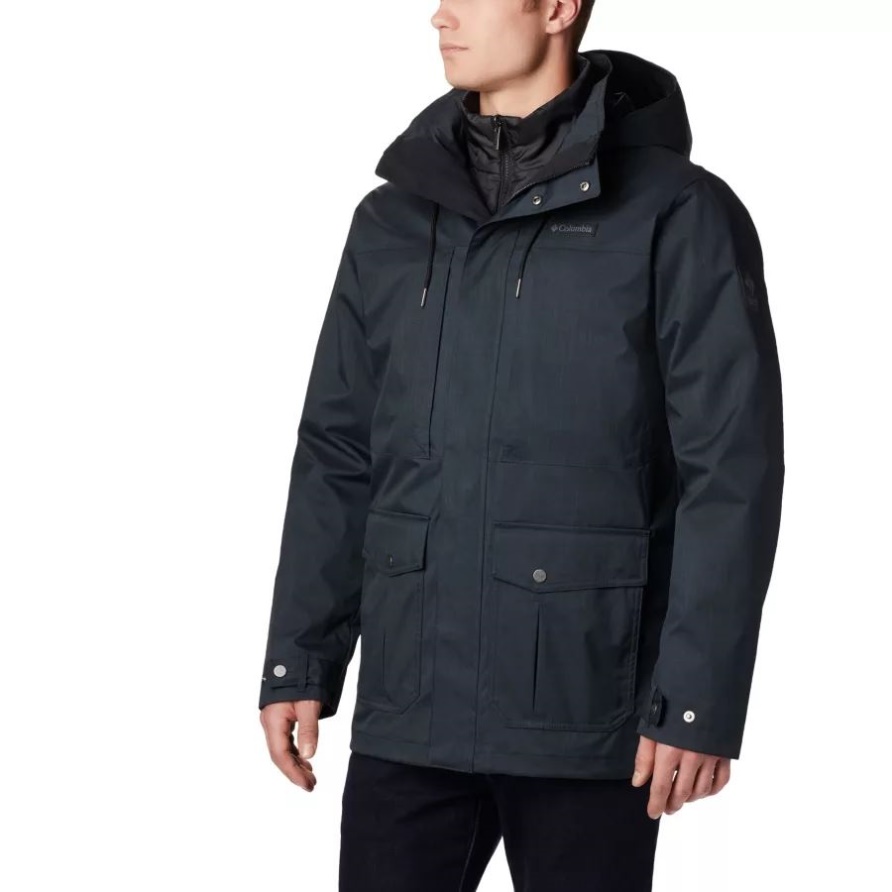 Columbia Black Horizonte Kiefer 3-in-1 Wasserdichte Jacke Für Herren