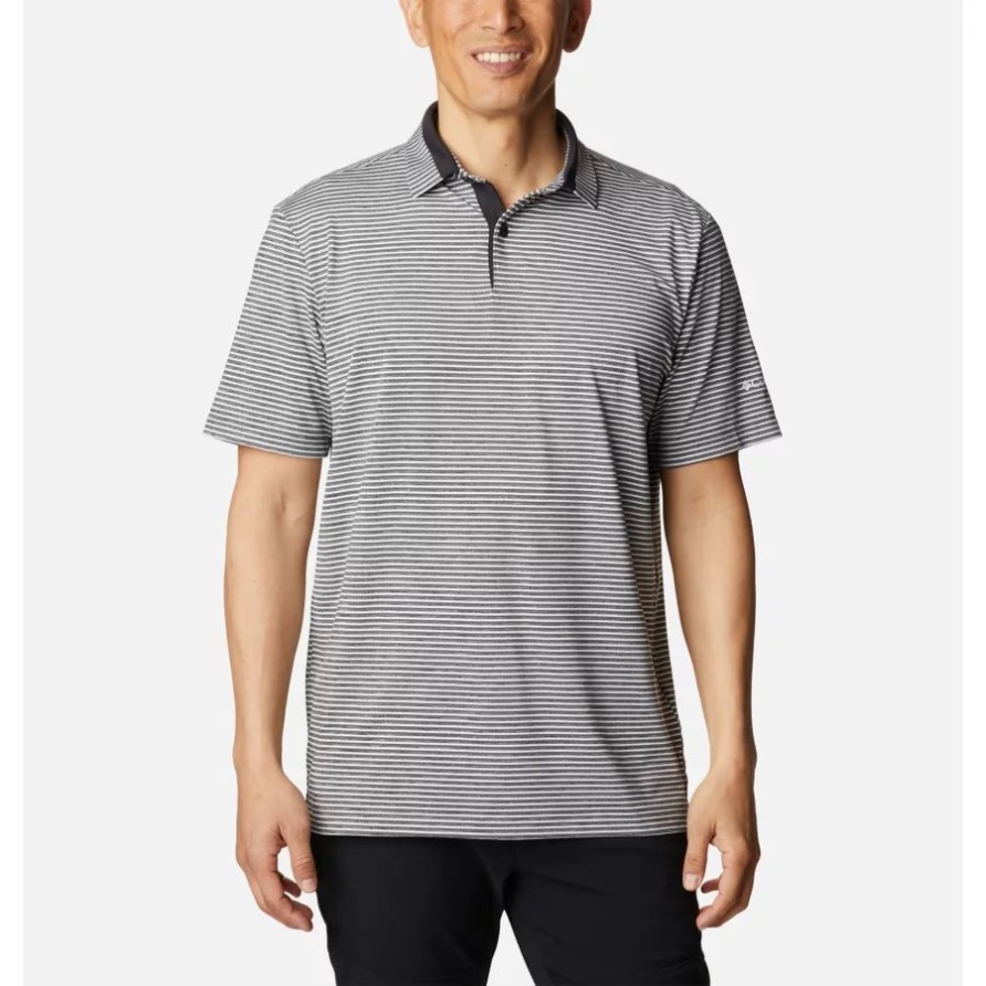 Columbia Black Omni-Wick-Spaziergang-Poloshirt Für Herren