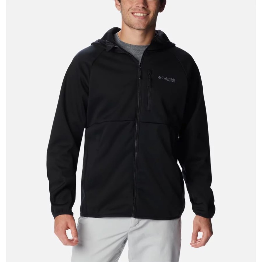 Columbia Black Pfg Terminal Stretch-softshell-kapuzenjacke Für Herren