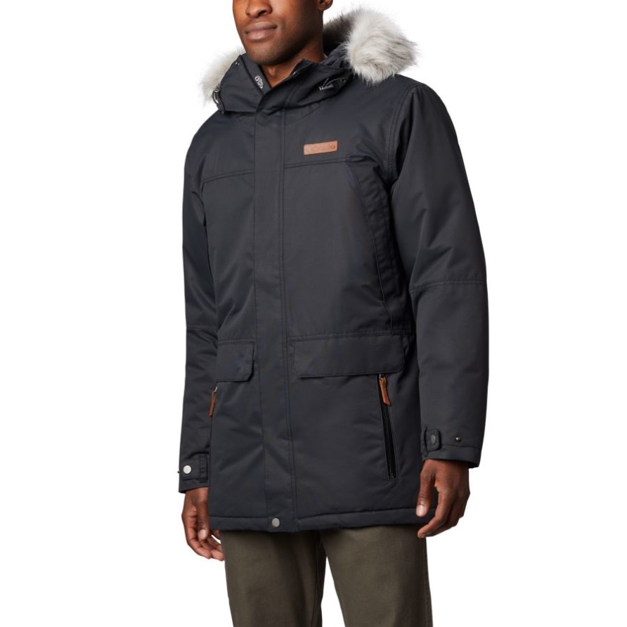 Columbia Black South Canyon Langer Daunenparka Für Herren