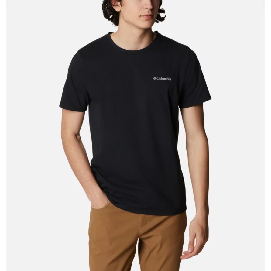 Columbia Black Technisches Sun Trek T-shirt Für Herren