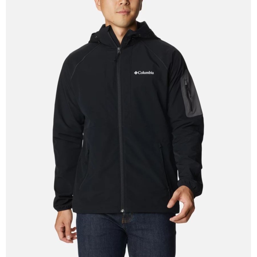 Columbia Black Große Höhen Kapuzensoftshell Für Herren