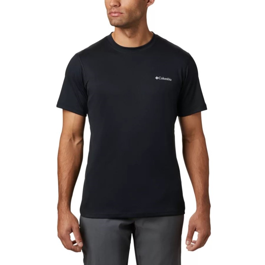 Columbia Black Herren Zero Rules Kurzarmshirt Active Fit