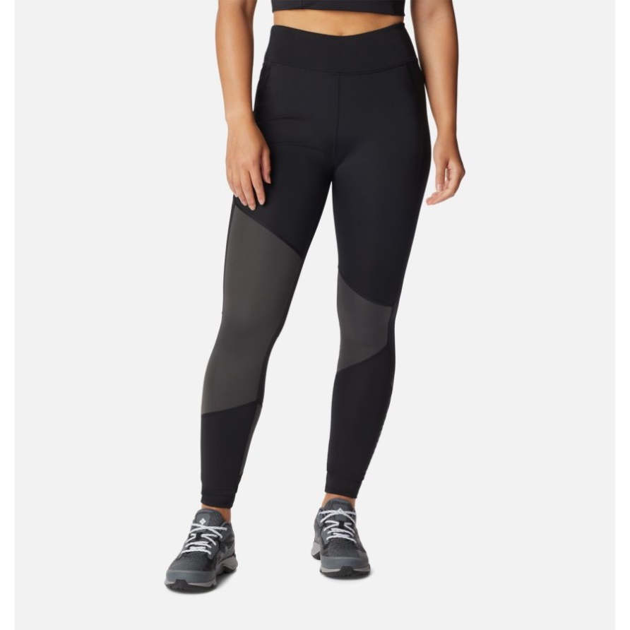 Columbia Black/Shark Columbia Lodge Colorblock-Strumpfhose Für Damen