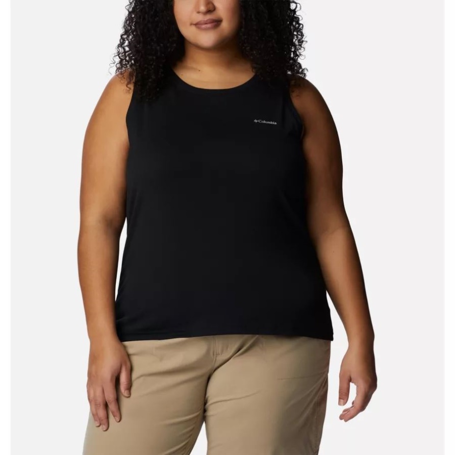 Columbia Black Jederzeit Gestricktes Tanktop Plus Größe Für Damen