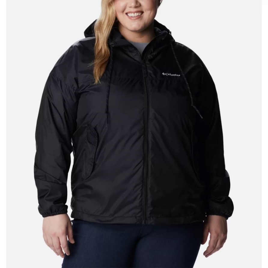 Columbia Black Flash Challenger Gefütterte Windjacke Für Damen In Übergröße