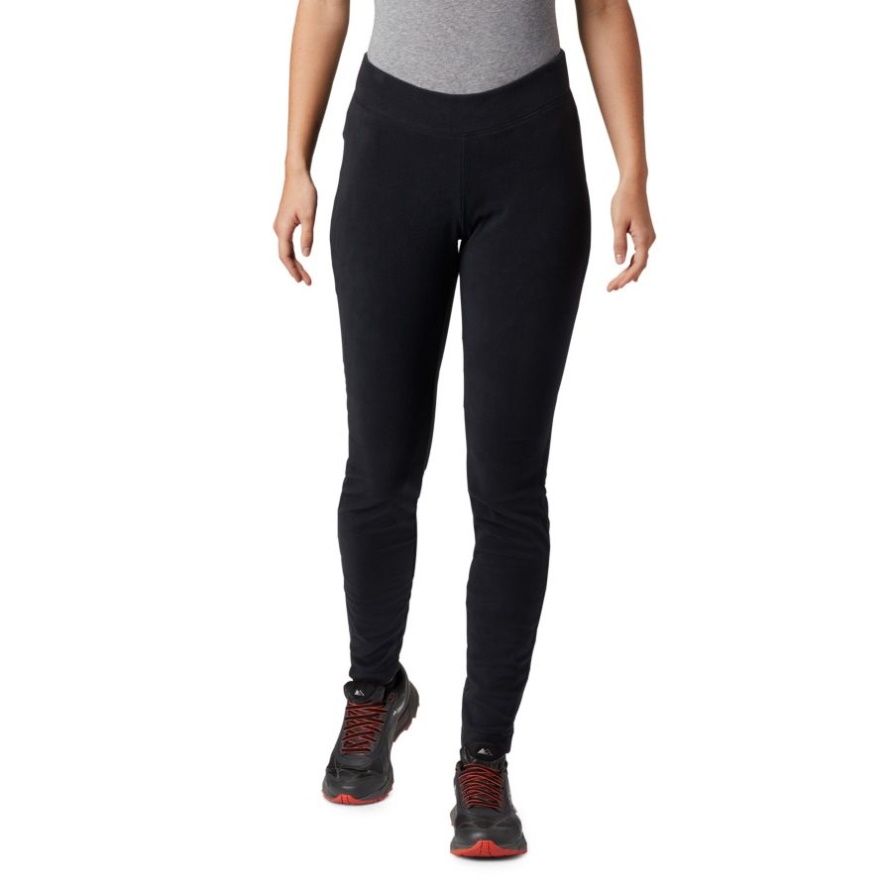Columbia Black Damen-Leggings Mit Glacial-Fleece-Print