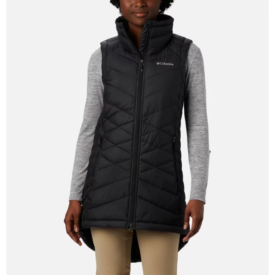 Columbia Black Himmlische Lange Weste Für Damen