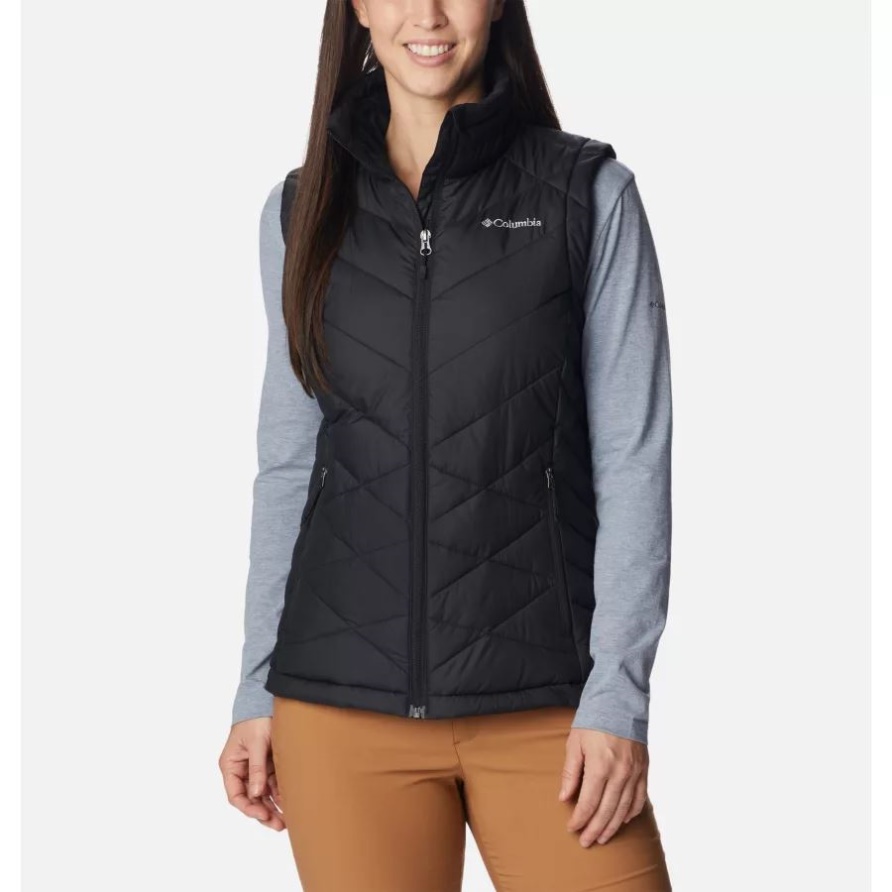 Columbia Black Himmlische Synthetik-Daunenweste Für Damen
