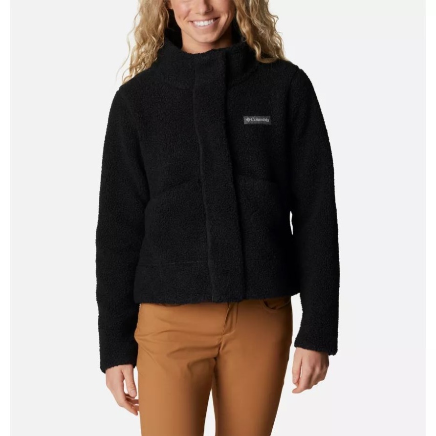 Columbia Black Damen-Panorama-Snap-Fleecejacke