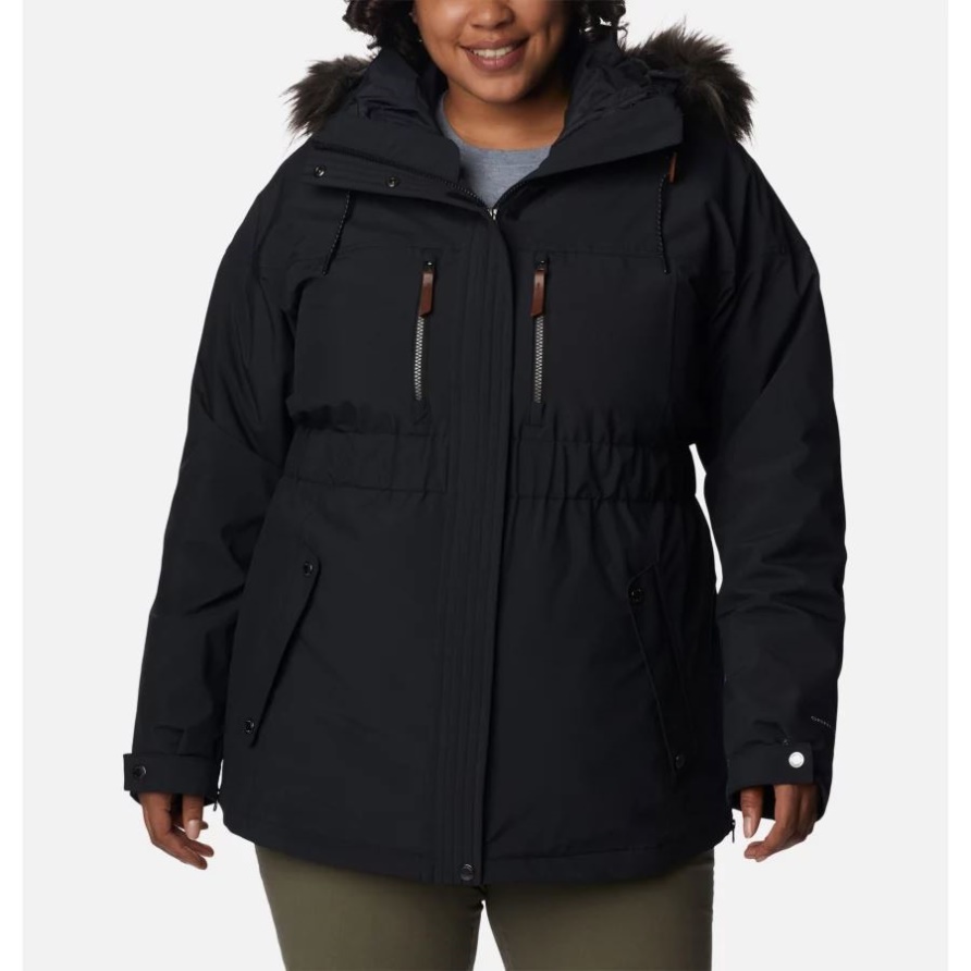 Columbia Schwarze Payton Pass Interchange Jacke Für Damen Plus Größe