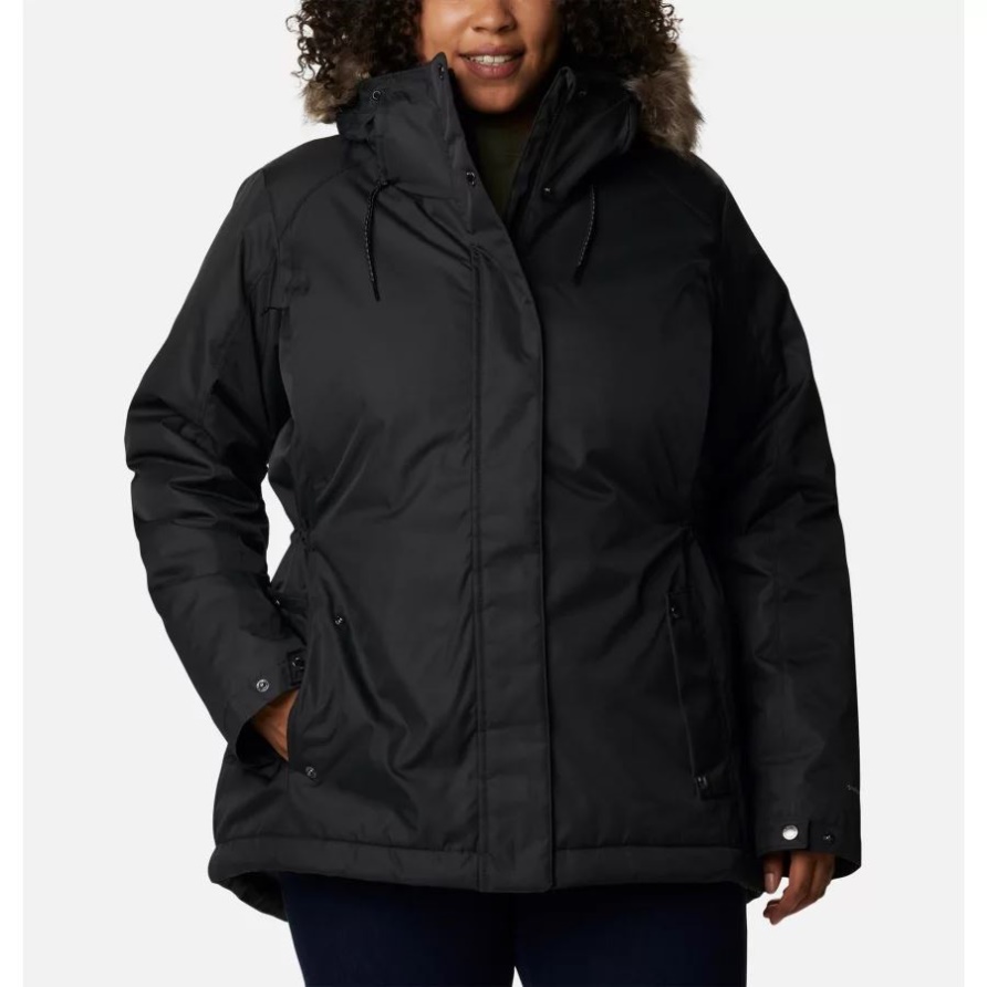 Columbia Schwarz Süttle Mountain Ii Isolierte Jacke Für Damen Plus Größe
