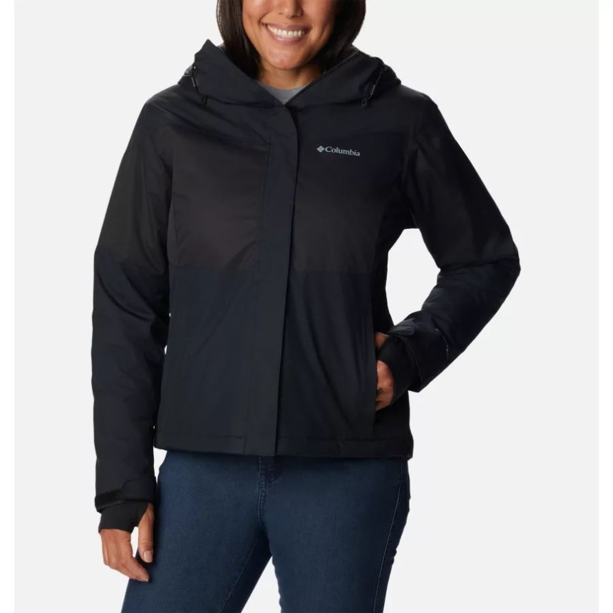 Columbia Black Damen-Tipton Peak II Wasserdichte, Isolierte Wanderjacke Mit Kapuze