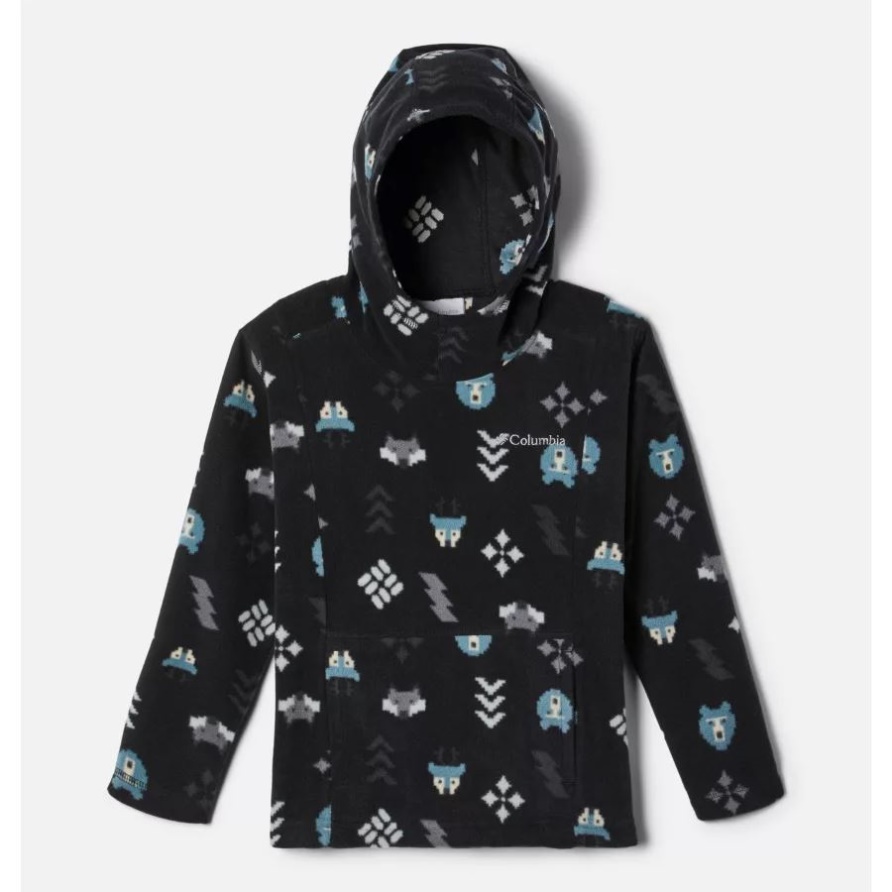 Glazialer Kapuzenpullover Für Kleinkinder Von Columbia Black Woodlands-Jungen