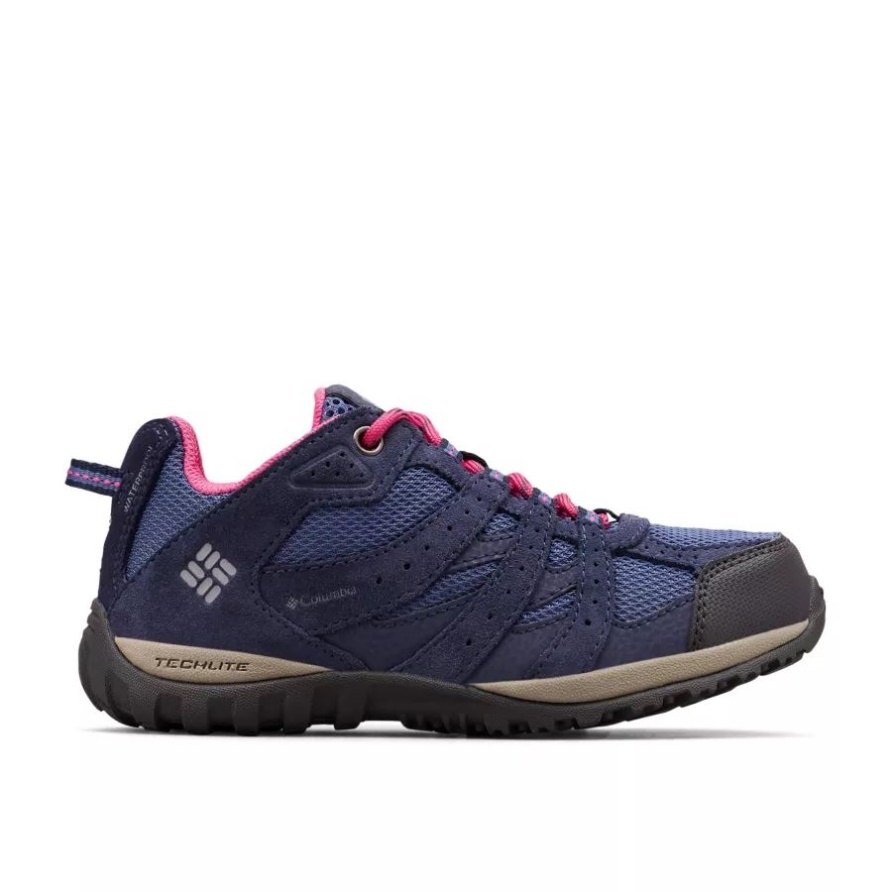 Columbia Bluebell/pink Ice Wasserdichter Redmond-Schuh Für Große Kinder
