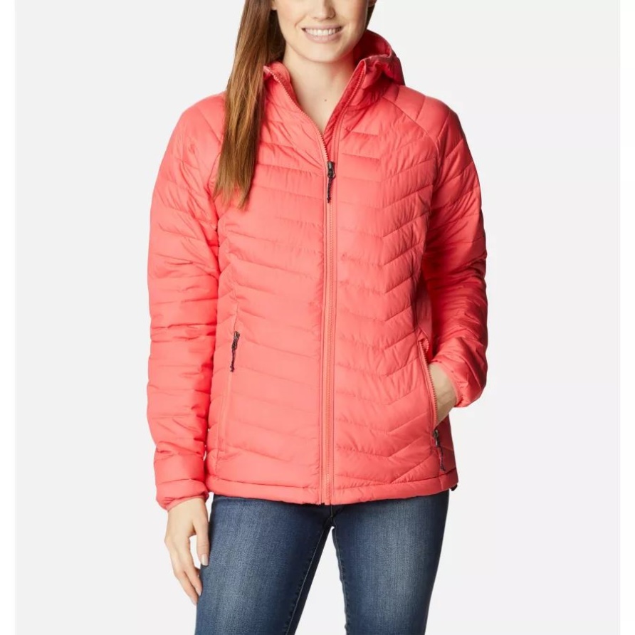 Columbia Puder Lite Kapuzenjacke In Blush Pink Für Damen