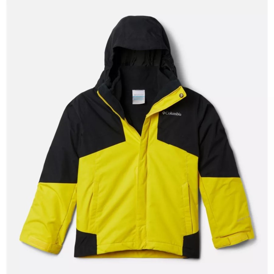 Columbia Bugaboo Ii Fleece-wechseljacke Für Jungen Laser Zitrone/schwarz