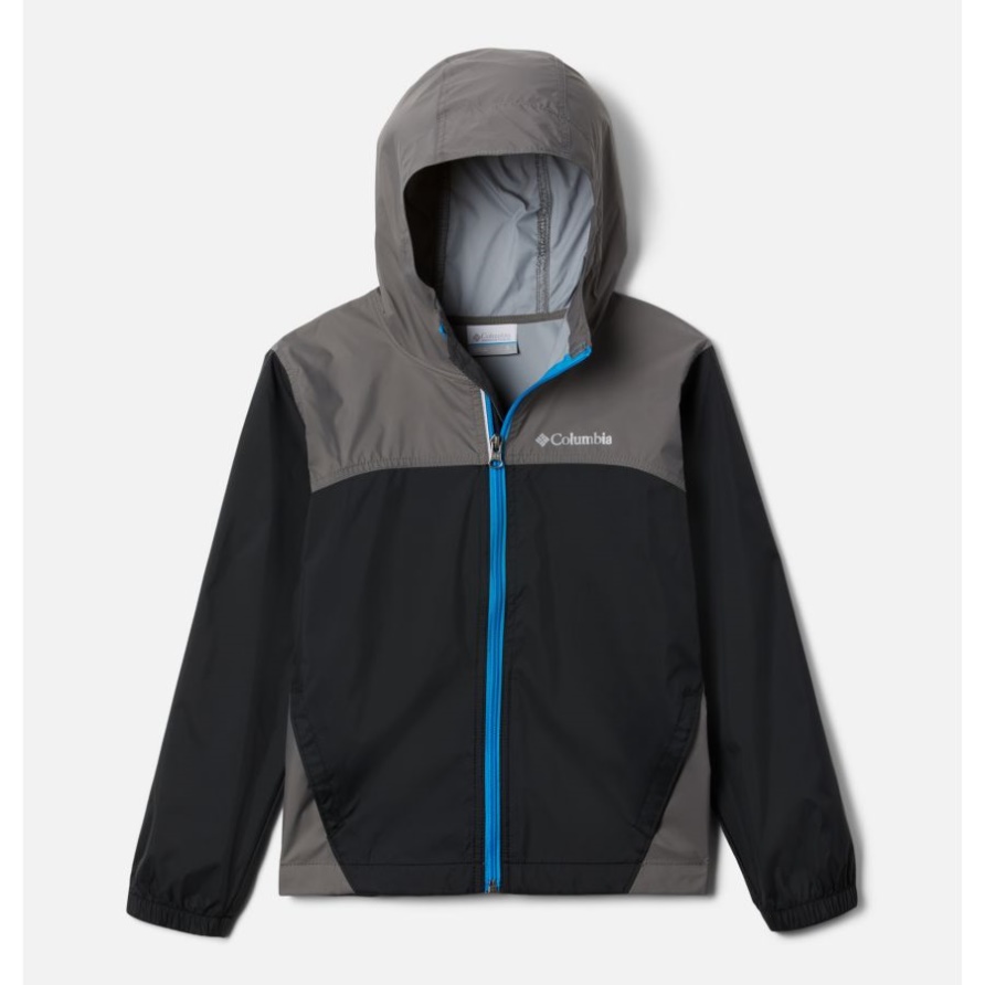 Columbia Glennaker Regenjacke Für Jungen Schwarz/stadtgrau