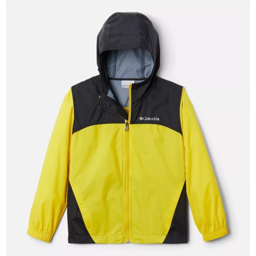 Columbia Glennaker Regenjacke Für Jungen Laser Zitrone/schwarz