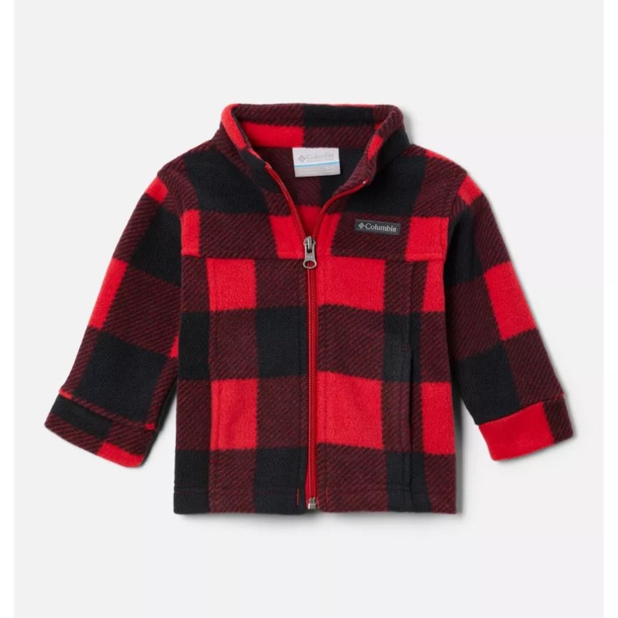 Columbia Jungen Infant Zing Iii Bedruckte Fleecejacke Mountain Red Check