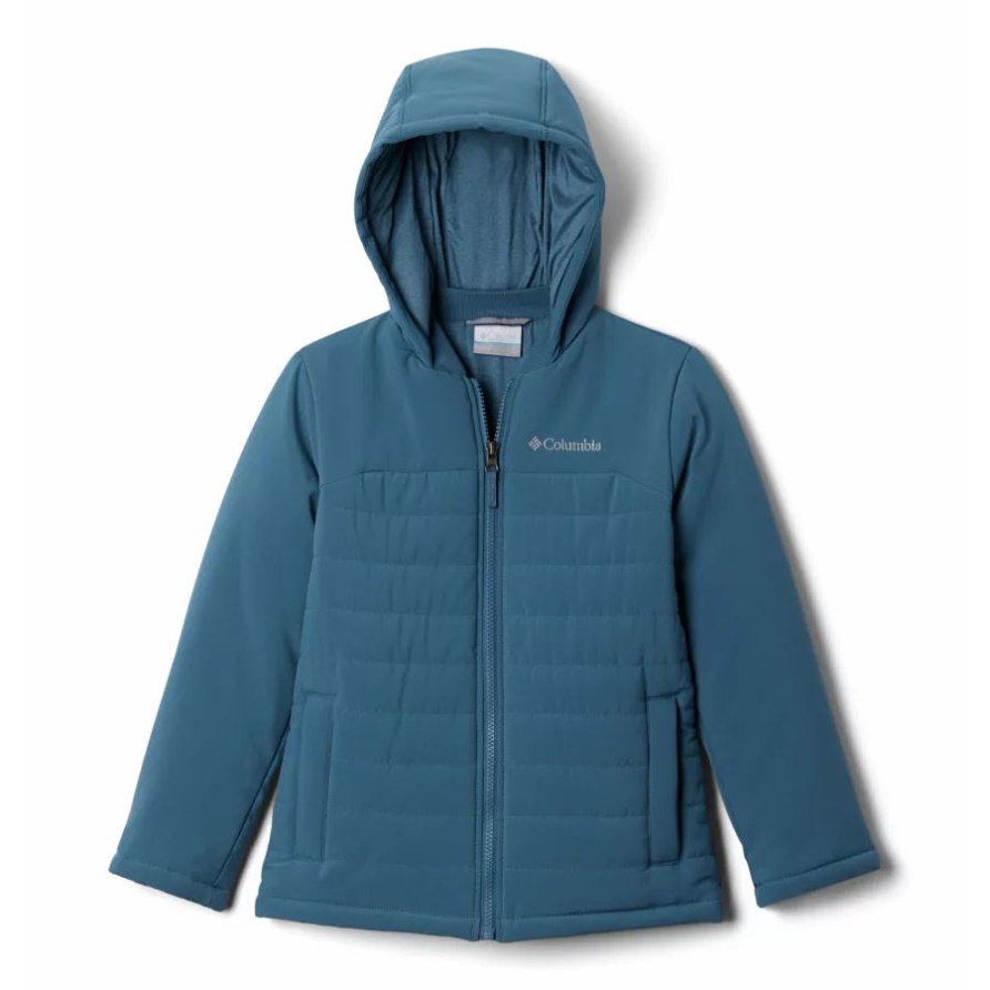 Columbia Jungen Outdoor Gebundene 4-Wege-Stretchjacke Blaureiher