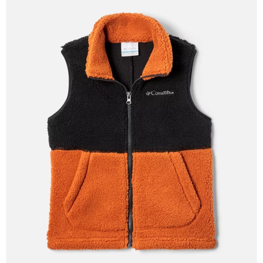 Columbia Jungen-Rugged-Ridge-Sherpa-Weste Warm Copper/Black