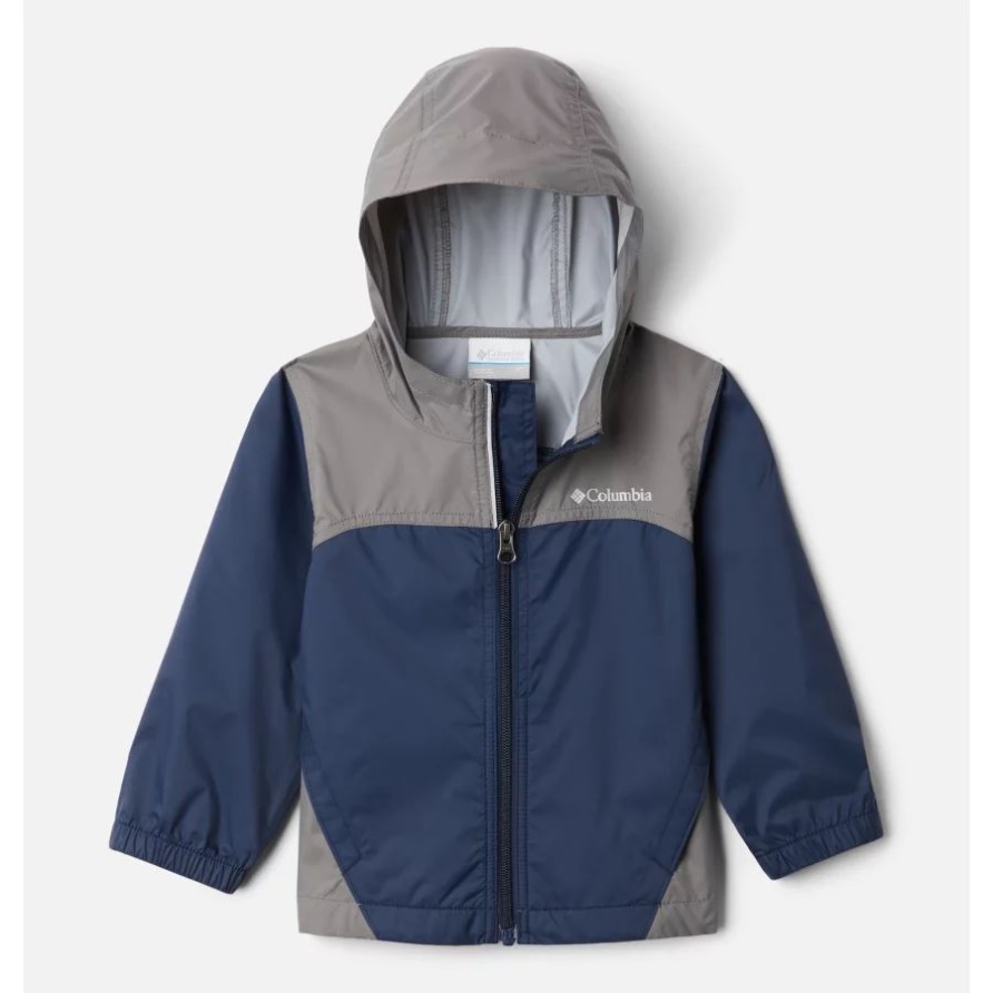 Columbia Glennaker Regenjacke Für Jungen, Collegiate Navy/City Grey