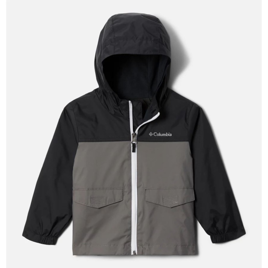 Columbia Regenzilla-Jacke Für Kleinkinder In Schwarz/Stadtgrau Für Jungen