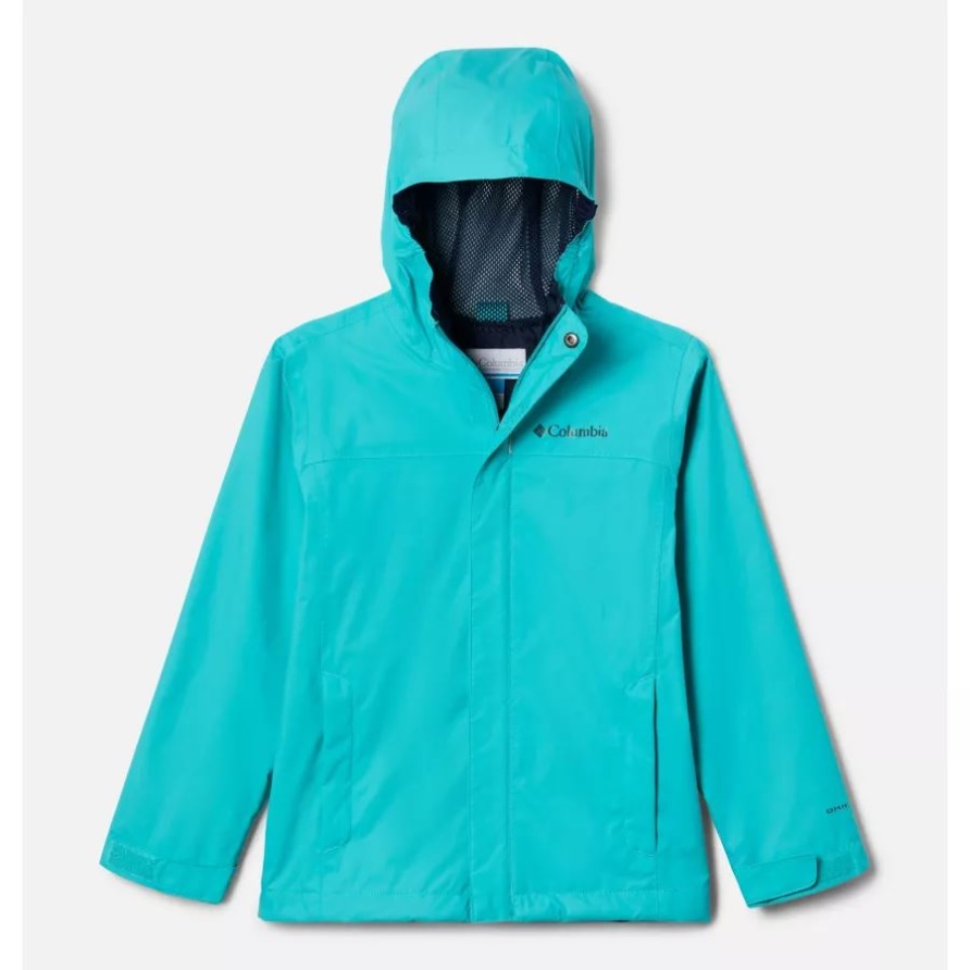 Columbia Wasserdichte Jacke Für Jungen In Hellem Aqua