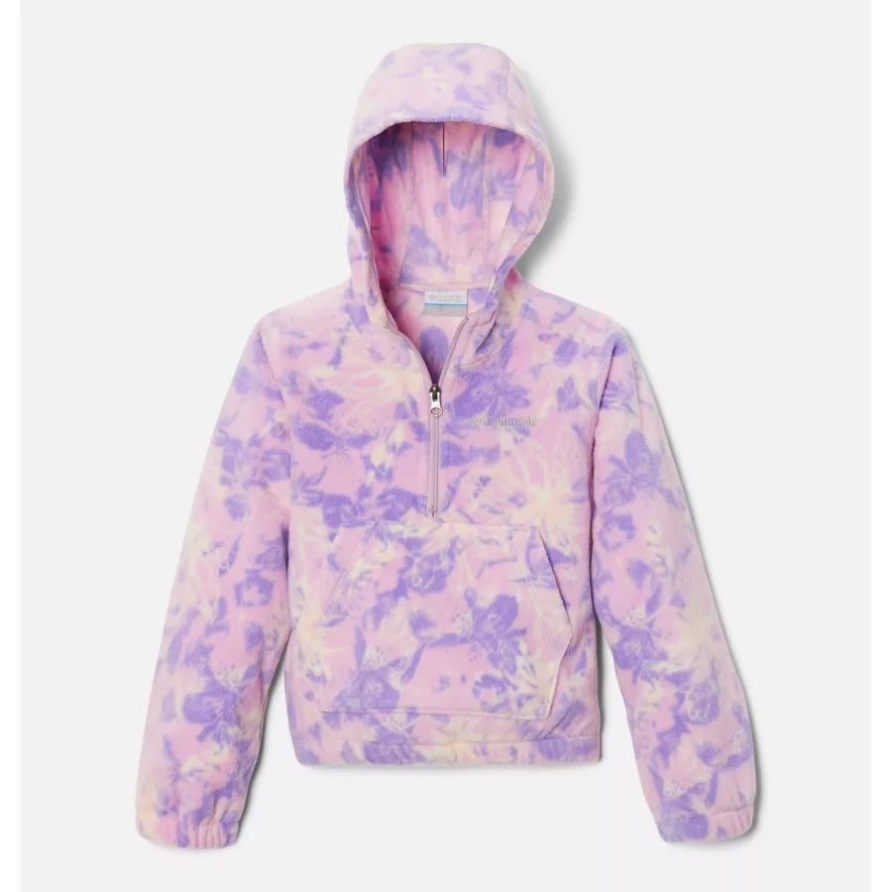 Columbia Brand Aura Aurelian Benton Springs Kapuzen-Fleecepullover Mit Halbem Reißverschluss
