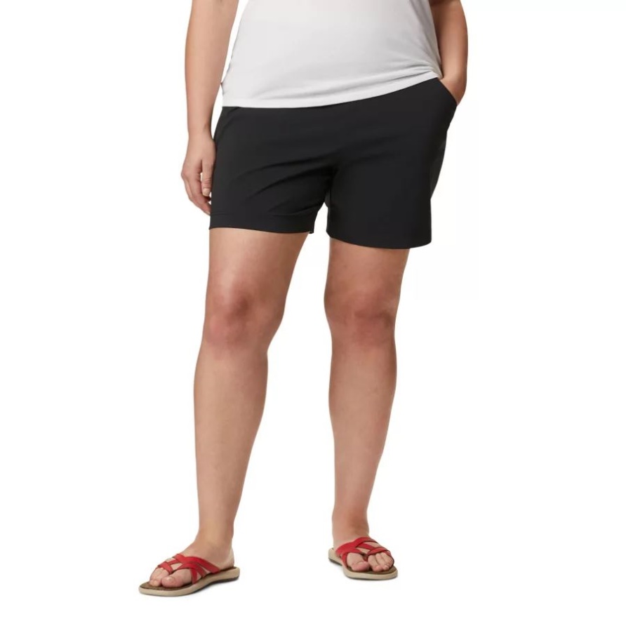 Columbia Marke Schwarze Frauen Jederzeit Lässige Shorts Plus Größe