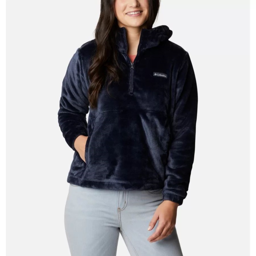 Columbia Brand Fire Side Fleece Hoodie Für Damen, Dunkel Nachtaktiv