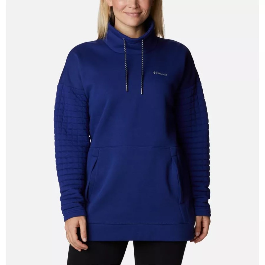 Columbia Brand Women's Sunday Summit übergroßer Trichterpullover Dark Sapphire