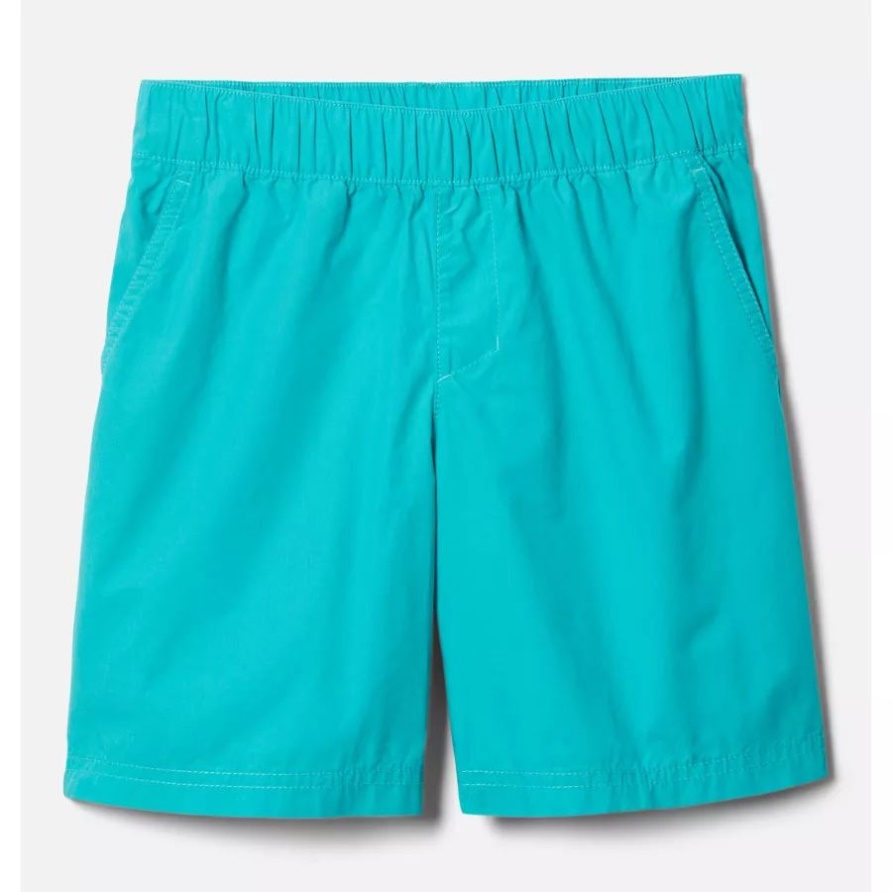 Columbia Ausgewaschene Shorts Für Knaben In Hellem Aqua
