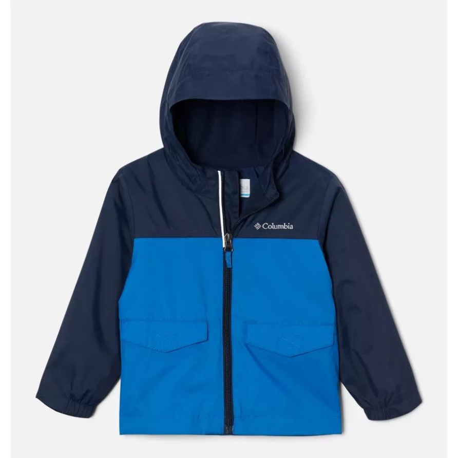 Columbia Helles Indigo/College-Marine-Jungen-Regen-Zilla-Jacke Für Kleinkinder