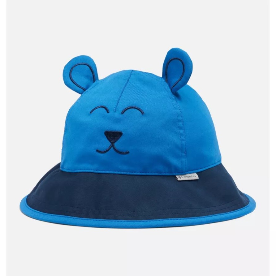 Columbia Bright Indigo/College Navy Fischerhut Mit Kleinen Tiermotiven Für Kinder